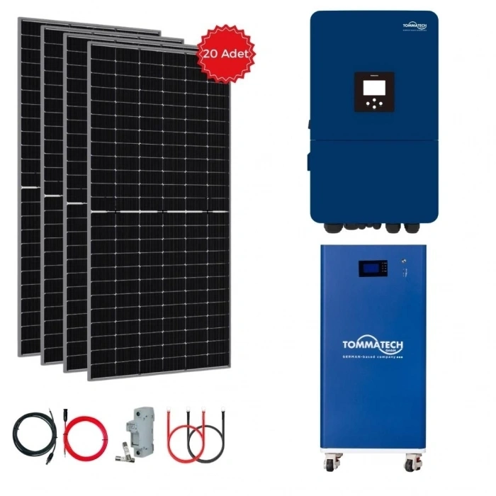 Tommatech 15 kW Trifaze Hibrit Solar Paket