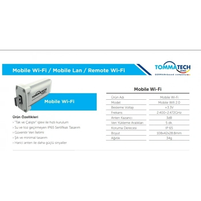 TommaTech Mobile Wi-Fi 2.0