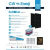 CW ENERJİ 595W 144TN10 Bifacial Topcon G2G Güneş Paneli (10ADET)