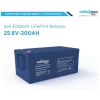 TommaTech ABS+PC Kasa 25.6V 100Ah LFP Marine Batarya