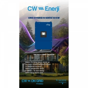 TommaTech Uno Hybrid N 12kW Tek Faz İnverter