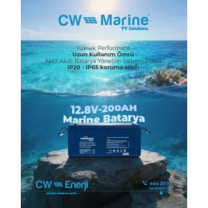 Tommatech Marine ABS Kasa Batarya 12.8V 200AH LFP Lityum Batarya