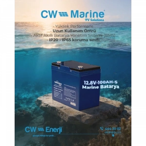 Tommatech Marine ABS Kasa Batarya 12.8V 100AH LFP Lityum Batarya