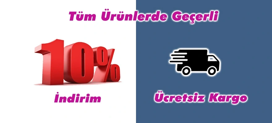 Tüm Ürünlerde Kargo Bedava