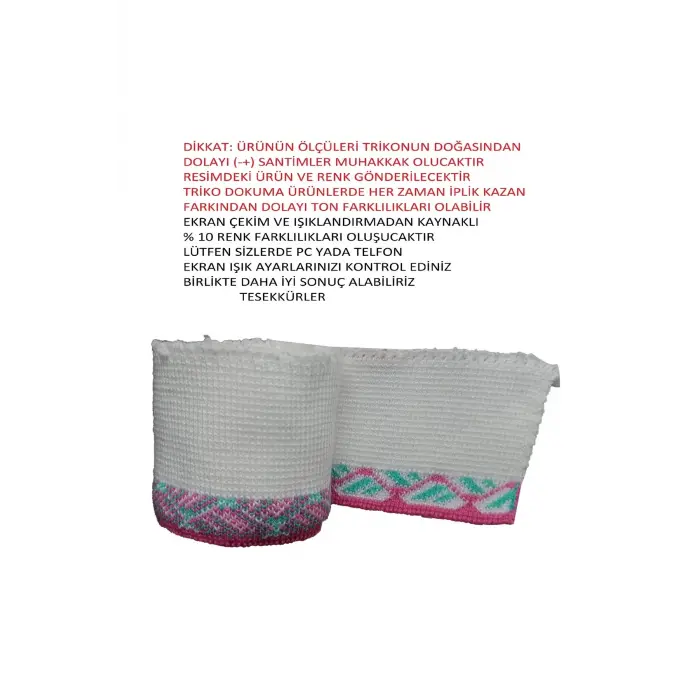 2 Adet Ribana Bant Tek Taraflı Kullanıma Uygun – Beyaz Pembe Mint T 540