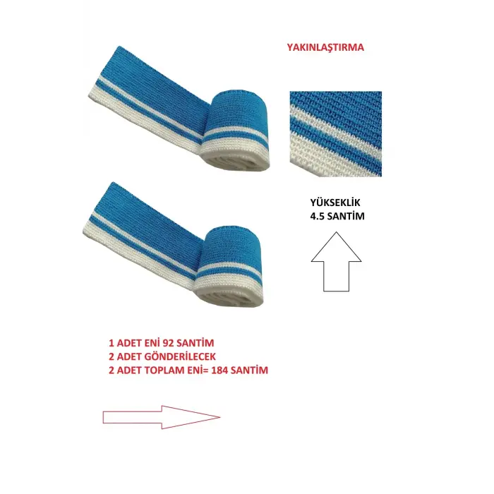 2 Adet Ribana Kumaş Şerit – Çok Amaçlı Kullanıma Uygun Triko Dokuma T 544