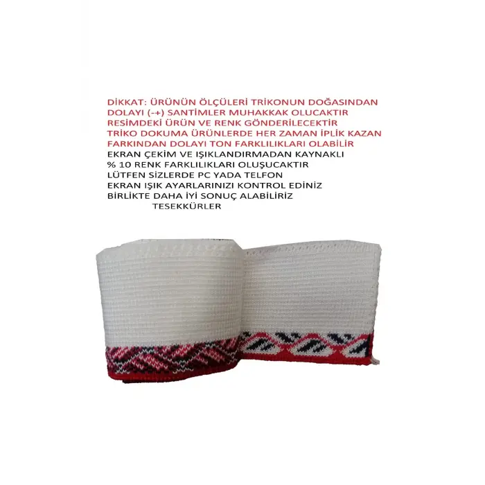 2 Adet Triko Ribana Uzun Şerit Bant Tek Taraflı Kullanıma Uygundur – T 537