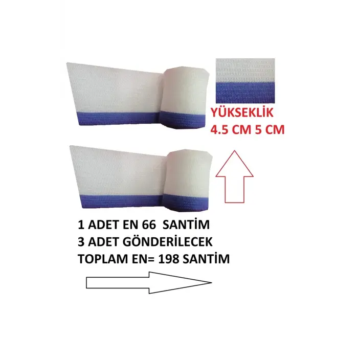 3 Adet Triko Dokuma Ribana Bant Beyaz Çizgi Mavi  Ölçüleri Resimdedir T 557