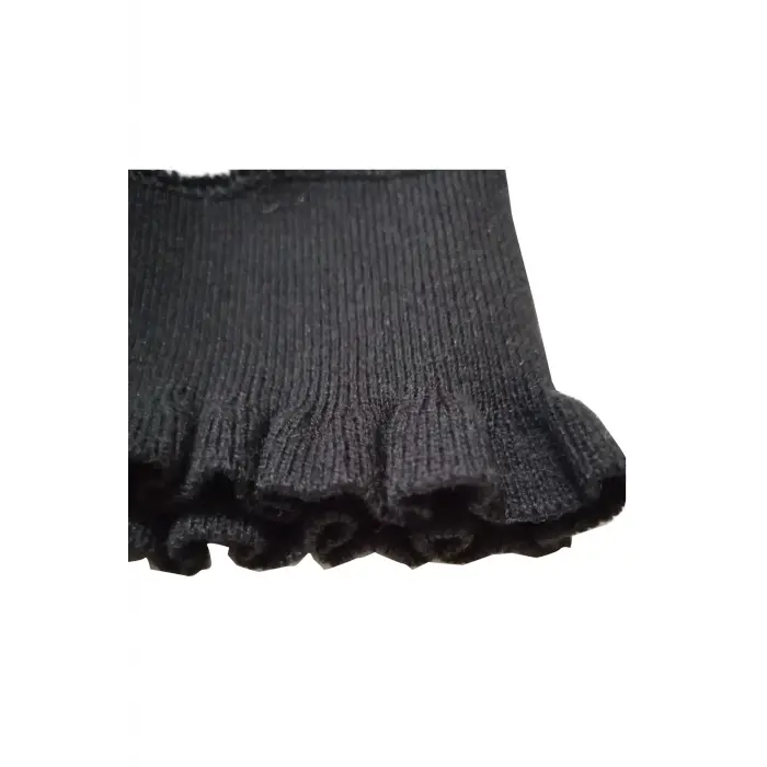 Ribana Triko Fırfırlı Lastikli Ribana Esnek Özel Tasarım Kol Manşet