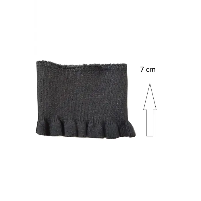 Ribana Triko Fırfırlı Lastikli Ribana Esnek Özel Tasarım Kol Manşet