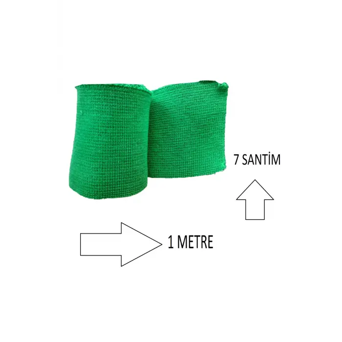 Triko Ribana Bant Yeşil – 2 Adet Dayanıklı Dokuma, Dikiş ve Tasarım İçin Çok Amaçlı Kullanım T533