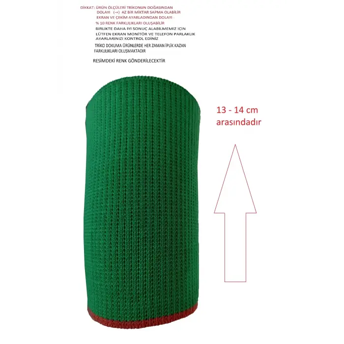 2 adet triko ribana kol bandı ölçüleri resimdedir