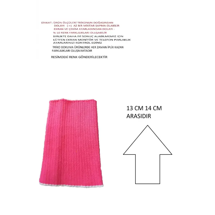 2 adet triko ribana kol bandı ölçüleri resimdedir