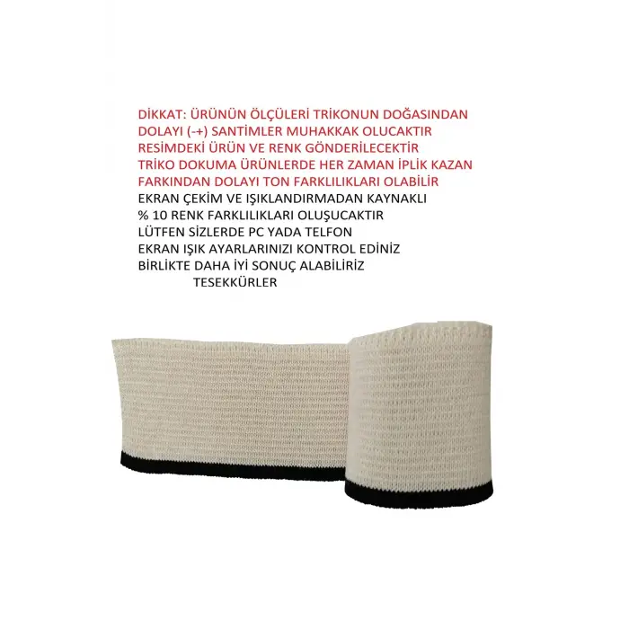 Ribana Kumaş (TRİKO DOKUMA) Hobi Tasarım Malzemesi Ribana Uzun Şerit Bant ( 2 Adet)