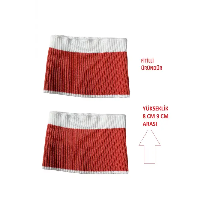 2 adet ribana triko kol bandı fitilli