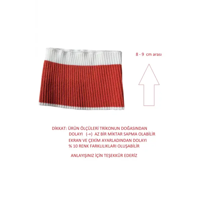 2 adet ribana triko kol bandı fitilli