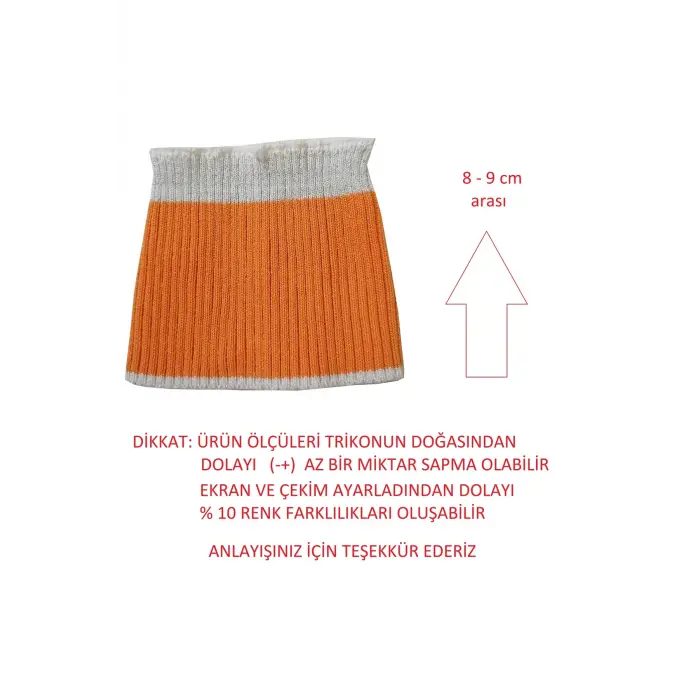 2 adet ribana triko kol bandı fitilli