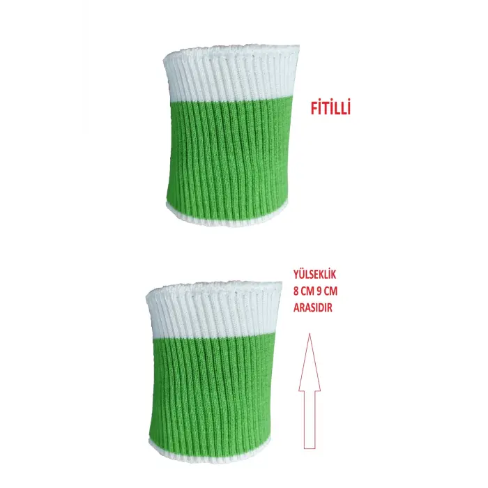 2 adet ribana triko kol bandı fitilli