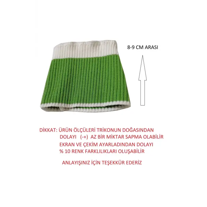 2 adet ribana triko kol bandı fitilli