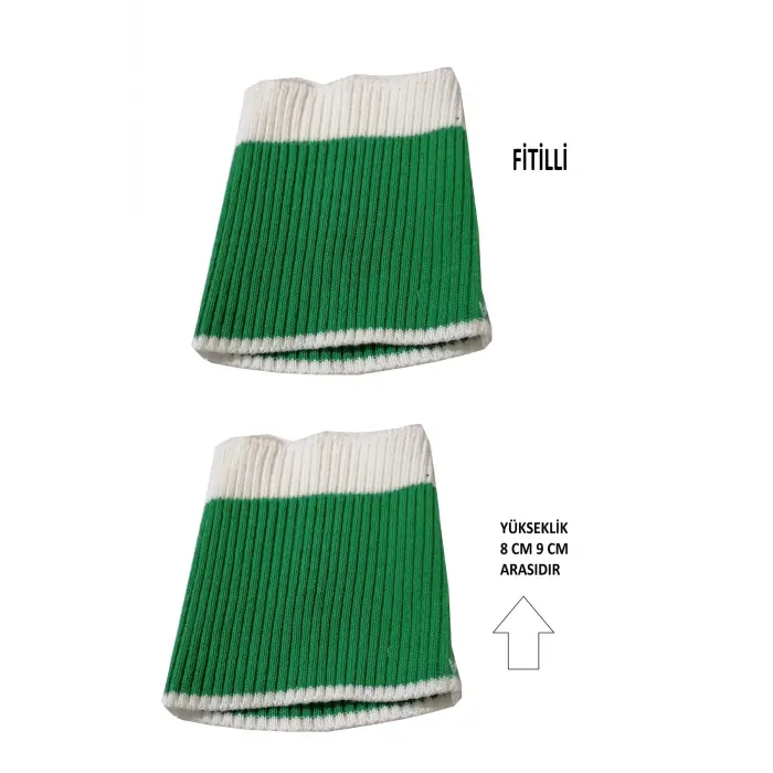 2 adet ribana triko kol bandı fitilli