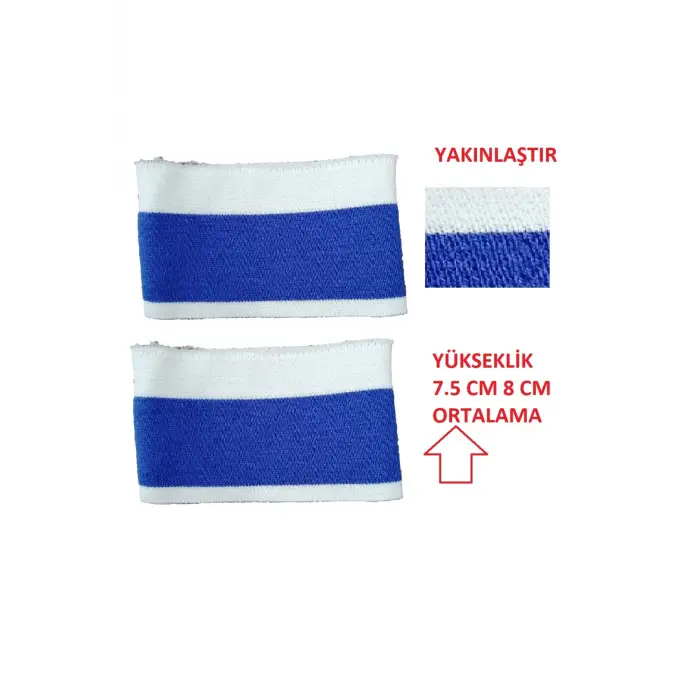 2 adet triko ribana kol manşeti dolu iğne