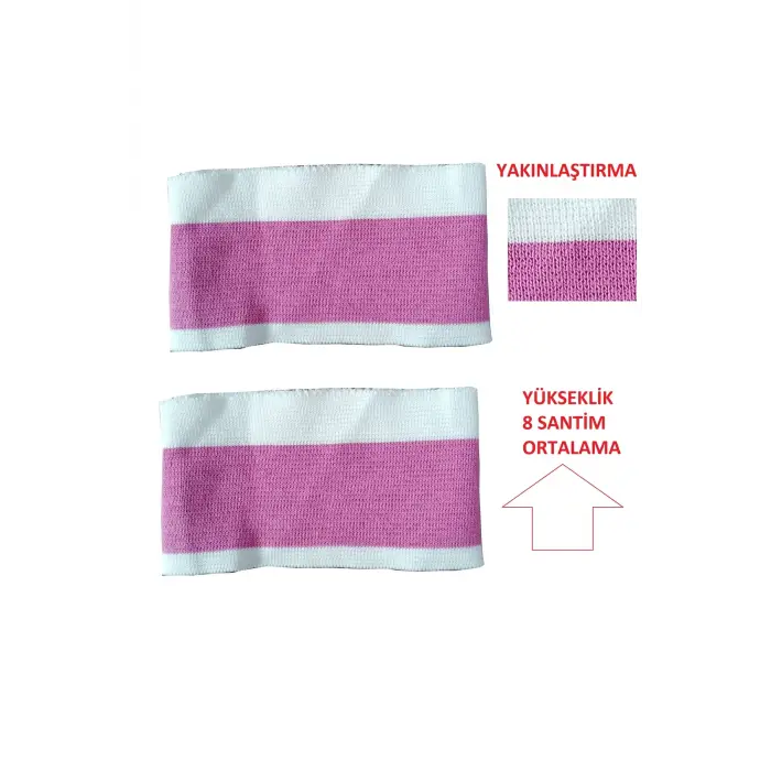 2 adet triko ribana kol manşeti dolu iğne