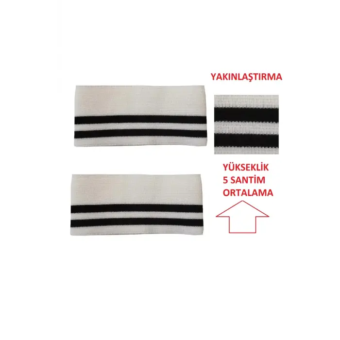 2 adet triko ribana kol manşeti ölçüleri resimlerde ve açıklamalardadır