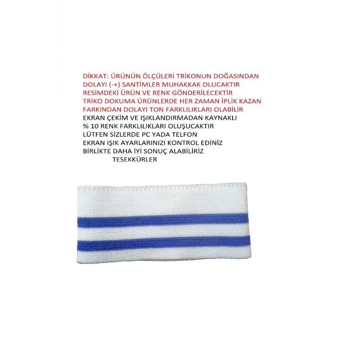 2 adet triko ribana kol manşeti ölçüleri resimlerde ve açıklamalardadır