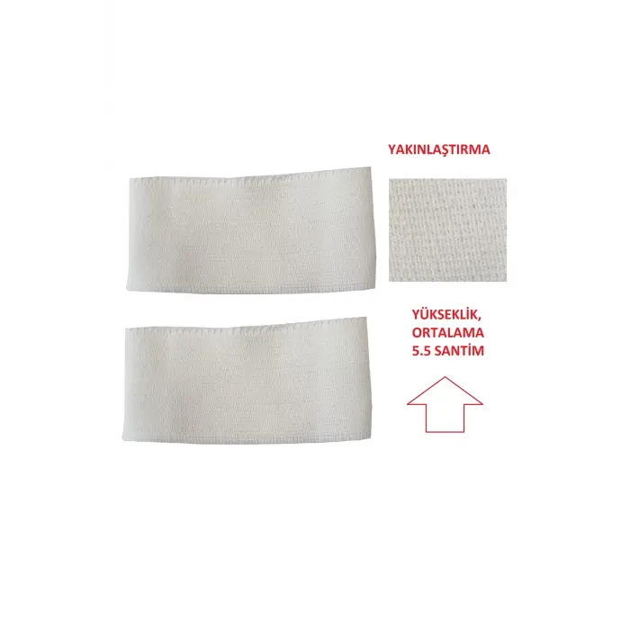 2 adet triko ribana kol manşeti ölçüleri resimlerde ve açıklamalardadır