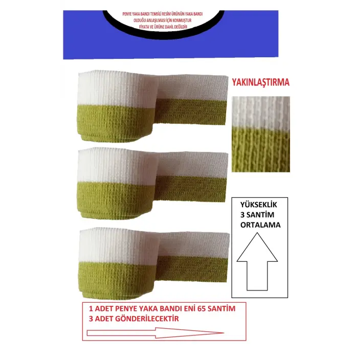 3 Adet Triko Yaka Bandı Penyeler İçin Üretilmiştir Ürünün Özellikleri Resimlerde ve Açıklamaladadır