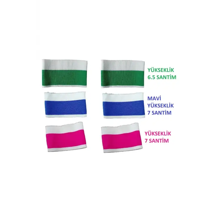 6 adet triko ribana kol manşeti dolu iğne hobi tasarım malzemeleri