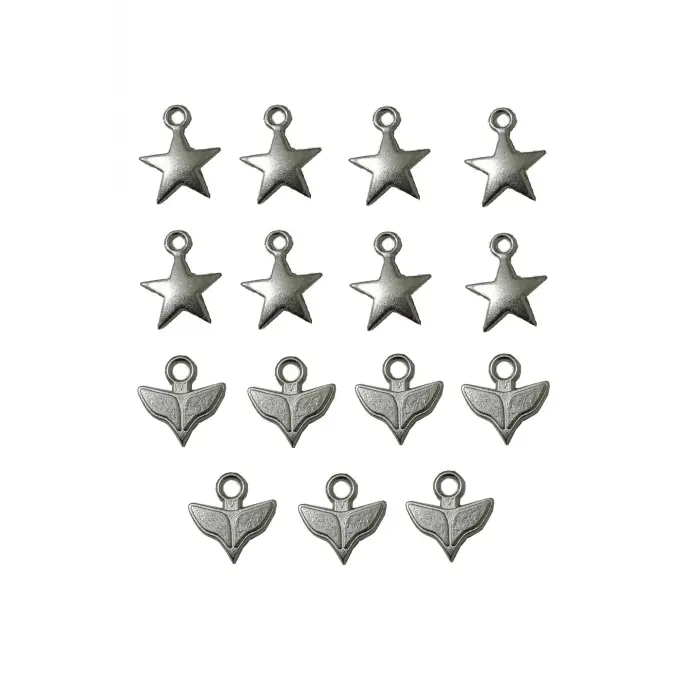 fermuar başlık ucu 15 adet gümüş rengi kullanım alanı mont çanta pantolon