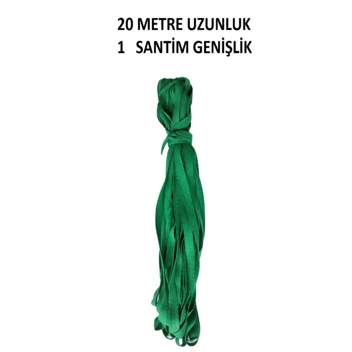 Dar Dokuma Ekstrafor Şerit Yeşil 1 cm x 20 m