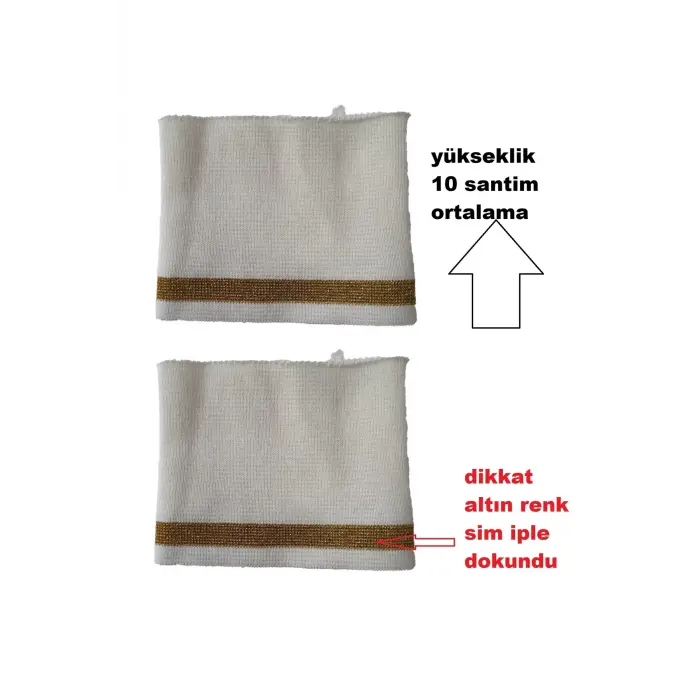 2 Adet Triko Dokuma Kol bandı Hobi Malzemesi Kol Boyu Uzatıcı