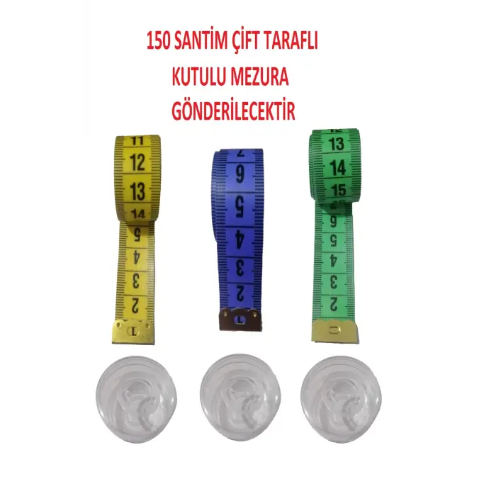 3 Adet 150 Santim Kutulu Mezura Gönderilecetir