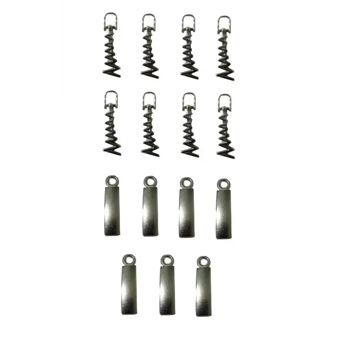 fermuar başlık ucu 15 adet gümüş rengi kullanım alanı mont çanta pantolon