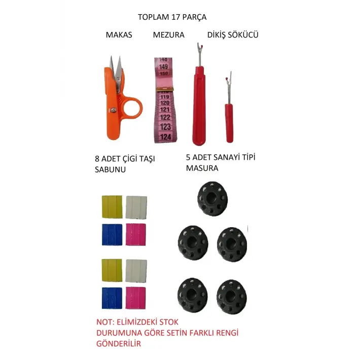 hobi makas mezura terzi seti paketi