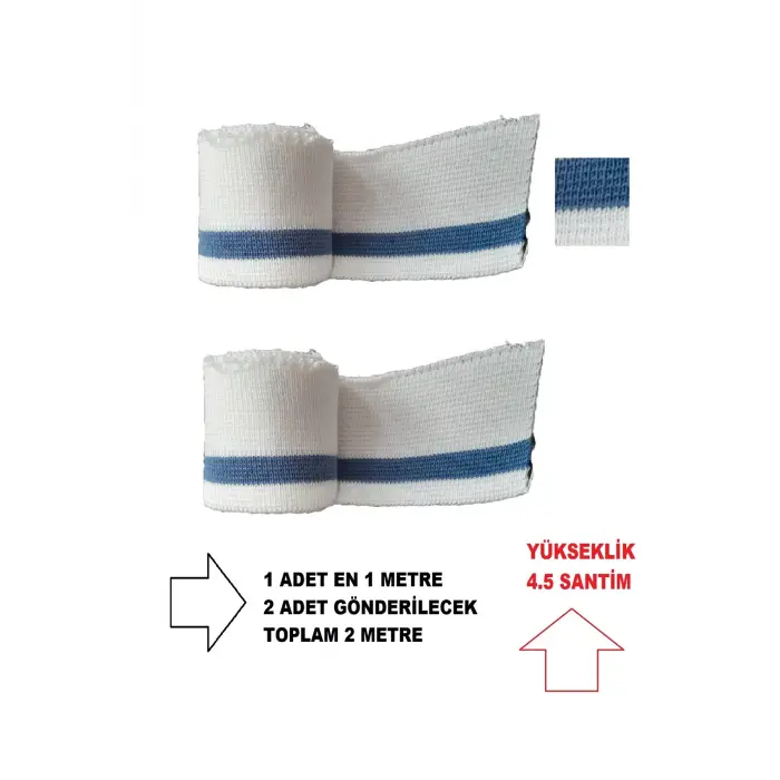 Ribana Kumaş (TRİKO DOKUMA) Çizgili hobi Tasarım Malzemesi Ribana Uzun Şerit Bant (2 ADET)