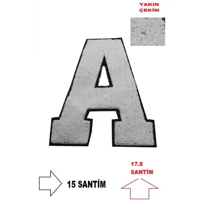 arma yama nakış kiti kolej ceketi için dikişle dikilebilir hobi tasarım malzemesi  ( 1 adet )