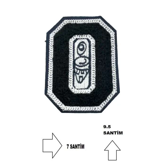 arma yama nakış kiti kolej ceketi için dikişle dikilebilir hobi tasarım malzemesi ( 2 adet )