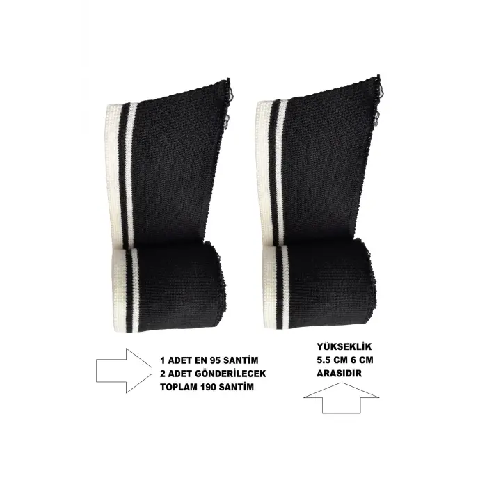 Çok Amaçlı Triko Dokuma Ribana Uzun Şerit Bant Ölçülerimiz Resimlerdedir 2 ADET