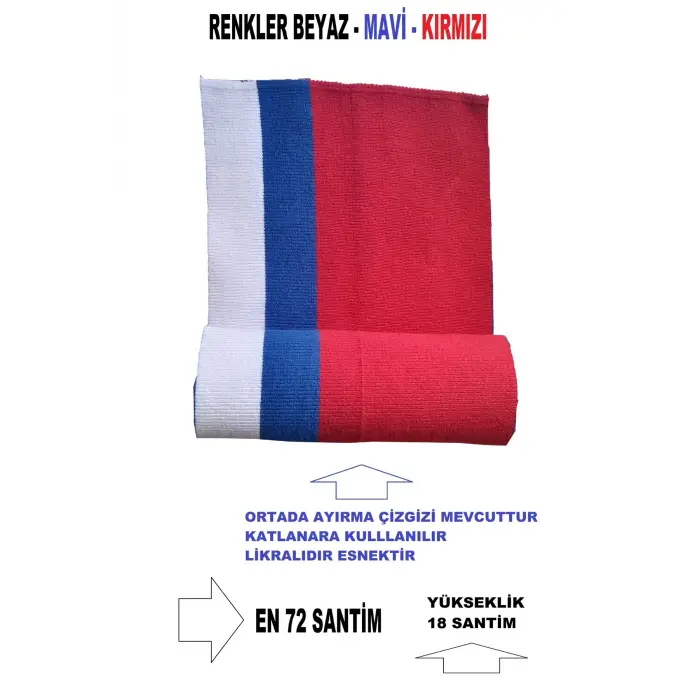 Çok Amaçlı Triko Ribana Uzun Şerit Bant Etek Bantı Kol Bantı Adet ( 1 )