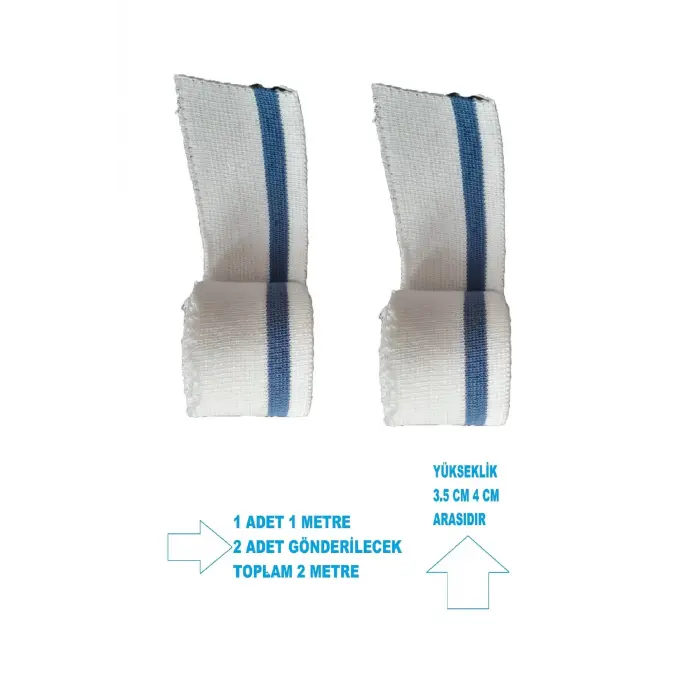 Ribana Kumaş (TRİKO DOKUMA) Çizgili hobi Tasarım Malzemesi Ribana Uzun Şerit Bant (2 ADET)