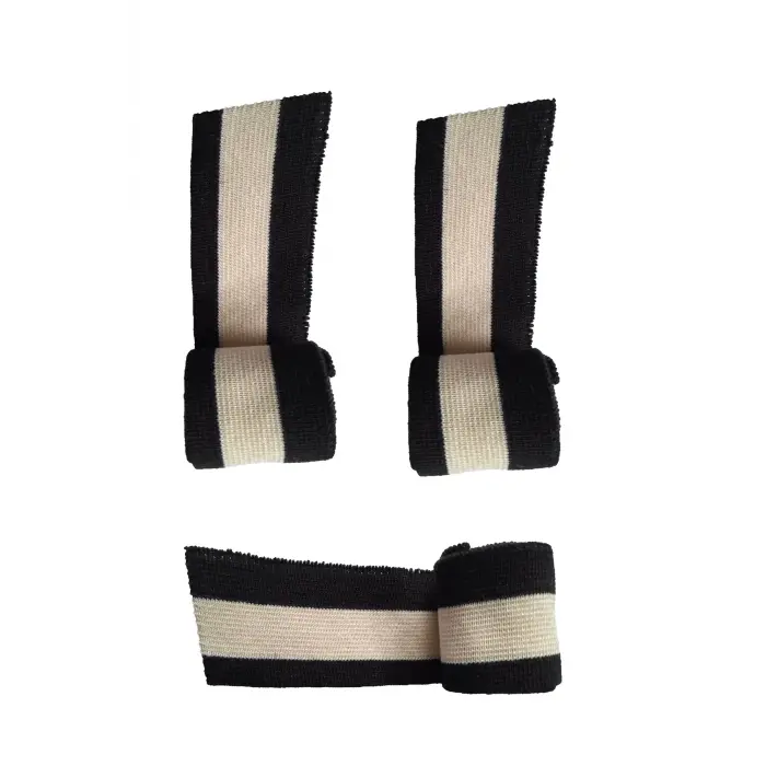 3 adet triko ribana kumaş bant çok amaçlı hobi tasarım malzemesi triko ribana