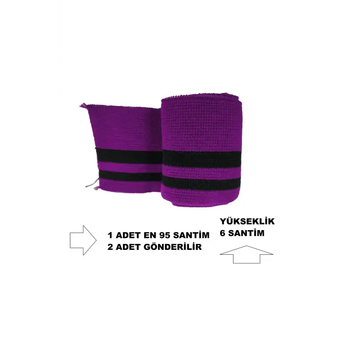 2 Adet Triko Ribana Uzun Şerit Bant Çok Amaçlı (Eni 95 cm, Yükseklik 6 cm) T-515