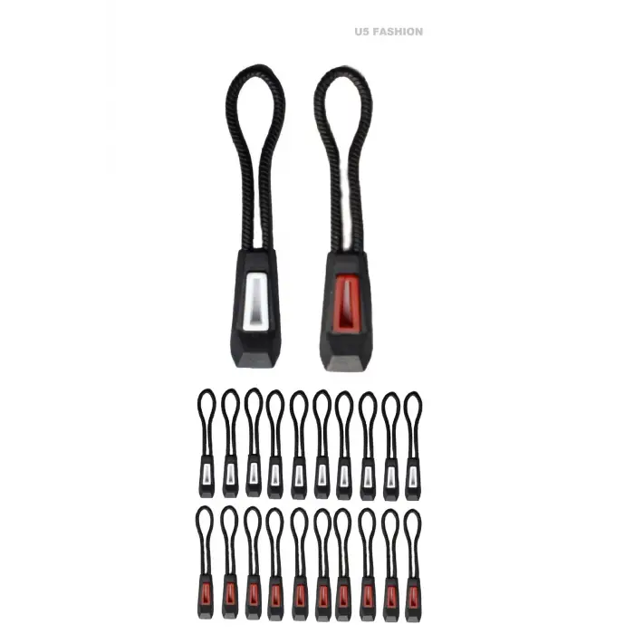 20 Adet Karışık Fermuar Elcik Fermuar Çekme İpi Fermuar Ucu