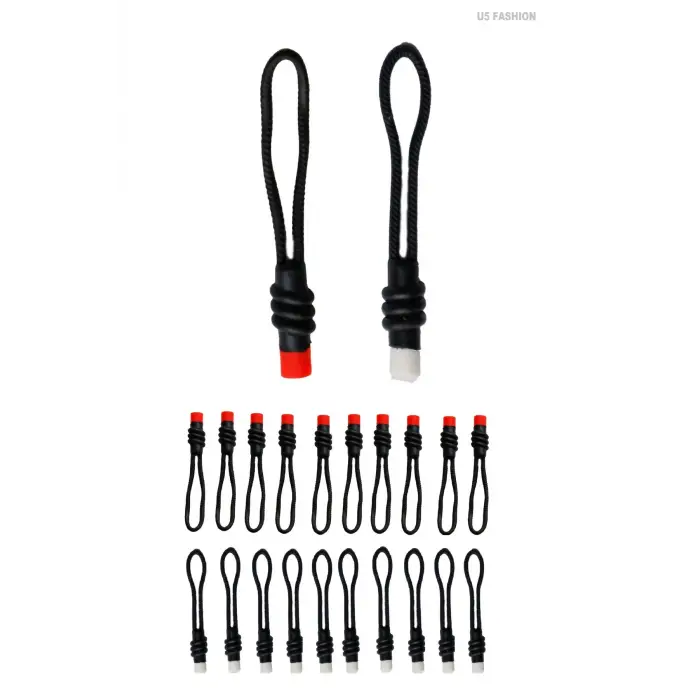 20 Adet Karışık Fermuar Elcik Fermuar Çekme İpi Fermuar Ucu