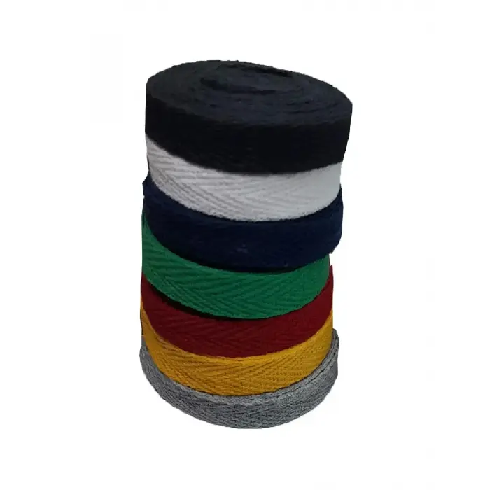 Ekstrafor Şerit 1 cm – 7 Renk Balıksırtı Pamuklu Dar Dokuma Toplam 21 Metre Set