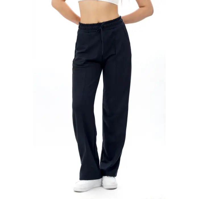 Kadın Eşofman Altı Cepli Çimalı Yüksek Bel | Spor ve Günlük Şık Stil