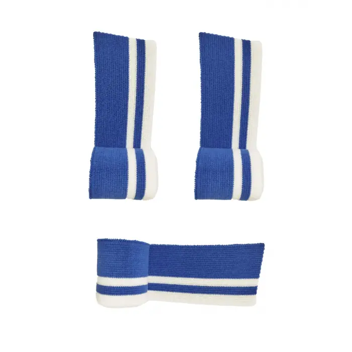 Ribana Manşet En 70 cm Boy 4.5 cm 3 Adet Mavi Beyaz Çizgili T551